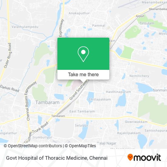 Govt Hospital of Thoracic Medicine map