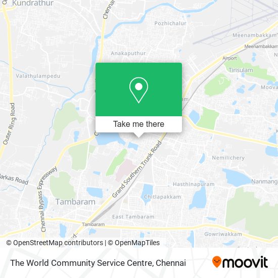 The World Community Service Centre map