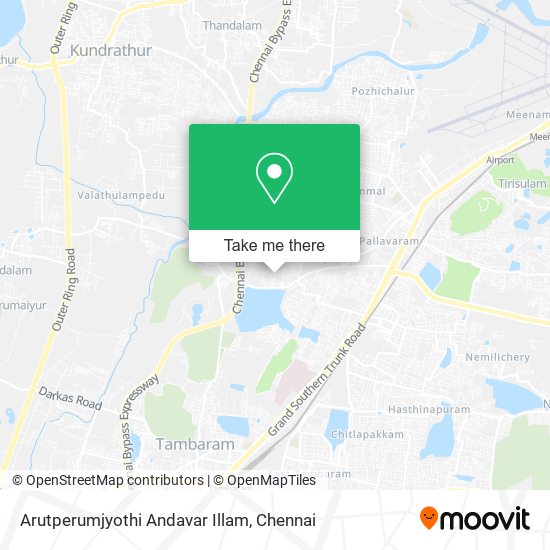 Arutperumjyothi Andavar Illam map