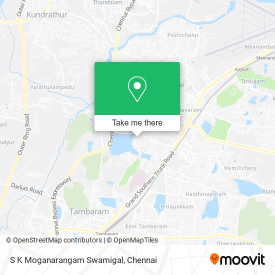 S K Moganarangam Swamigal map
