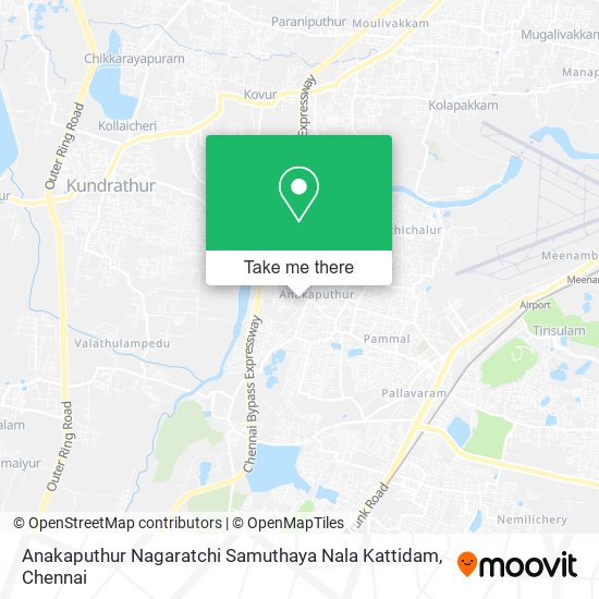 Anakaputhur Nagaratchi Samuthaya Nala Kattidam map