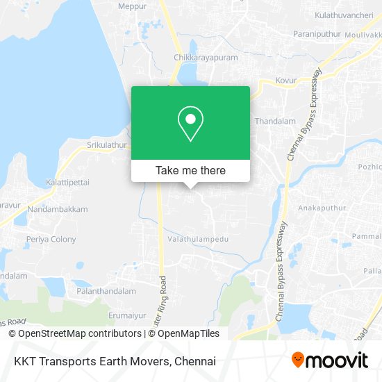 KKT Transports Earth Movers map