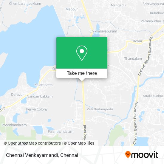 Chennai Venkayamandi map