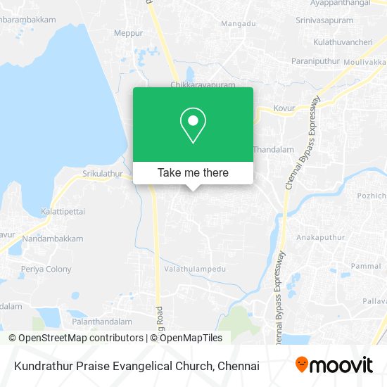 Kundrathur Praise Evangelical Church map
