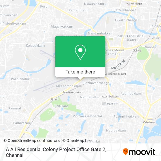 A A I Residential Colony Project Office Gate 2 map