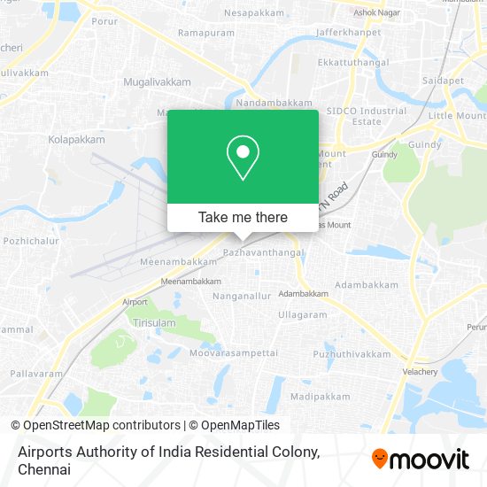 Airports Authority of India Residential Colony map