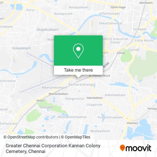 Greater Chennai Corporation Kannan Colony Cemetery map