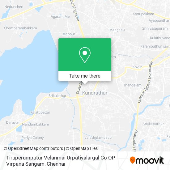 Tiruperumputur Velanmai Urpatiyalargal Co OP Virpana Sangam map