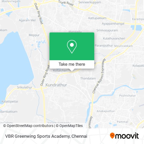 VBR Greenwing Sports Academy map