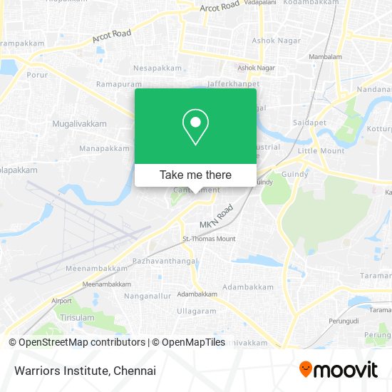 Warriors Institute map