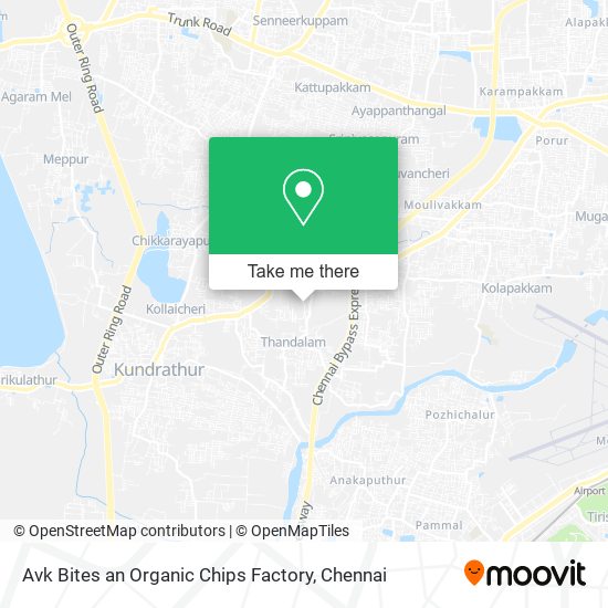 Avk Bites an Organic Chips Factory map