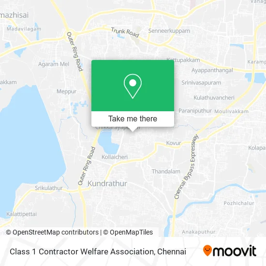 Class 1 Contractor Welfare Association map