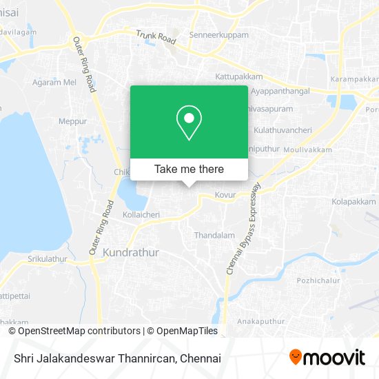 Shri Jalakandeswar Thannircan map