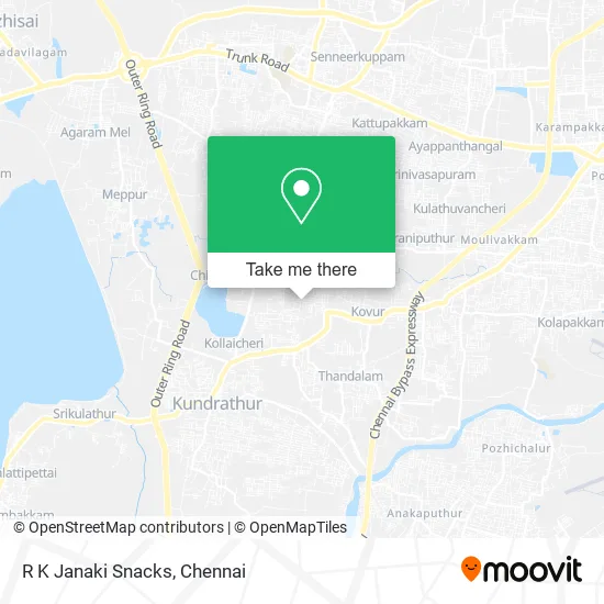 R K Janaki Snacks map