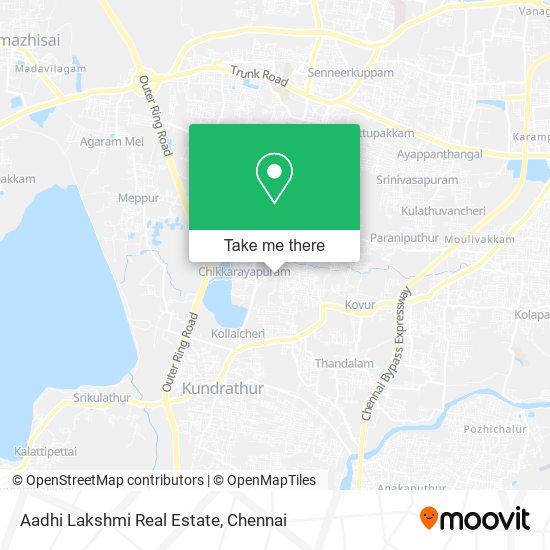 Aadhi Lakshmi Real Estate map