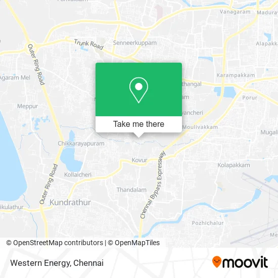Western Energy map