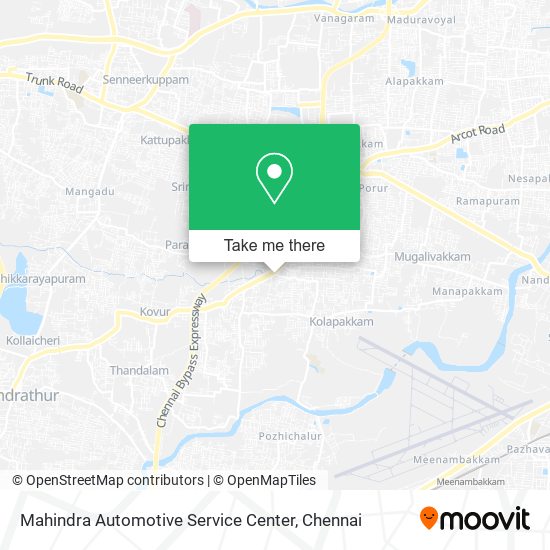 Mahindra Automotive Service Center map