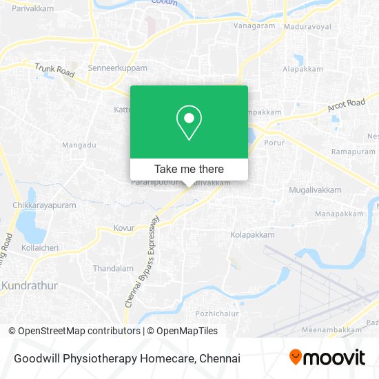 Goodwill Physiotherapy Homecare map