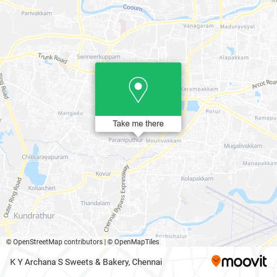 K Y Archana S Sweets & Bakery map