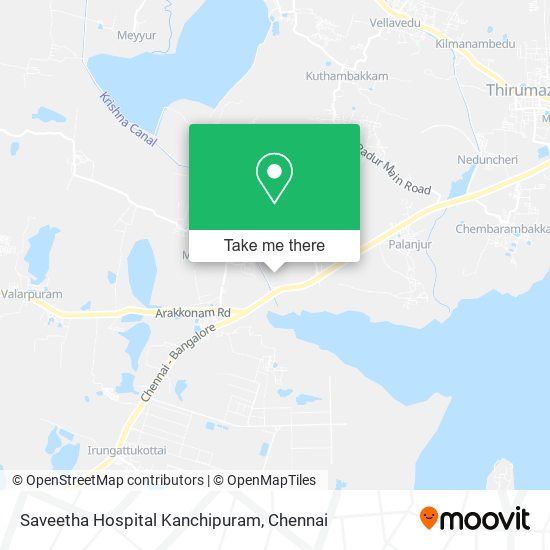 Saveetha Hospital Kanchipuram map
