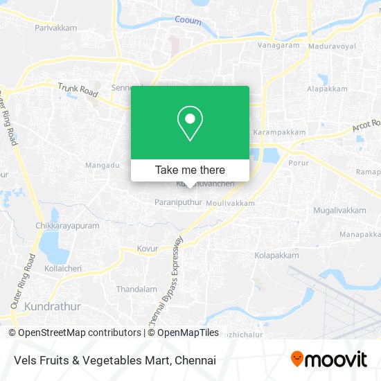 Vels Fruits & Vegetables Mart map