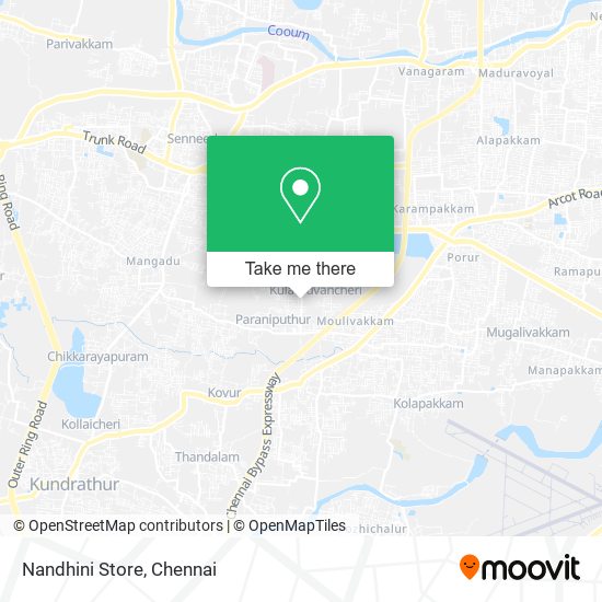 Nandhini Store map