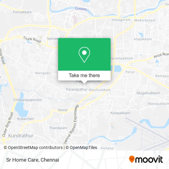 Sr Home Care map