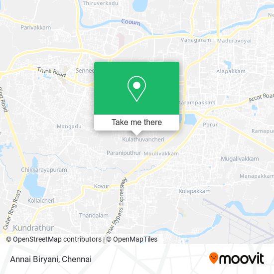 Annai Biryani map