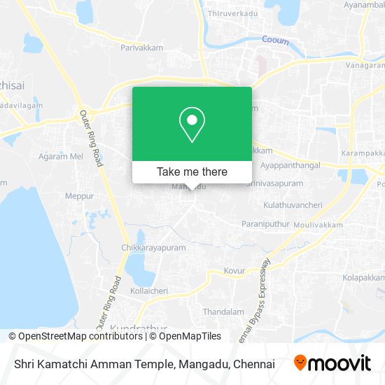 Shri Kamatchi Amman Temple, Mangadu map