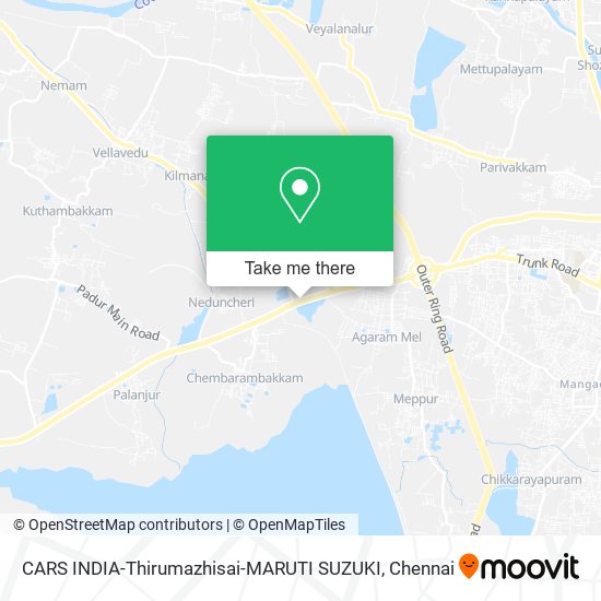 CARS INDIA-Thirumazhisai-MARUTI SUZUKI map