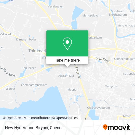 New Hyderabad Biryani map