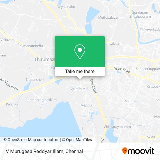 V Murugesa Reddyar Illam map