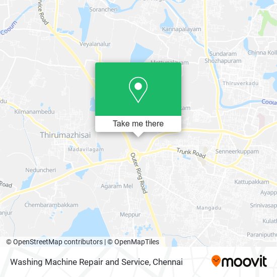 Washing Machine Repair and Service map