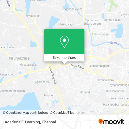 Acadeos E-Learning map