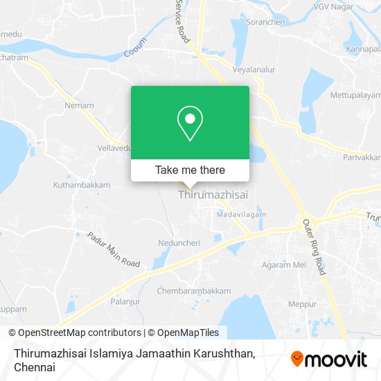 Thirumazhisai Islamiya Jamaathin Karushthan map