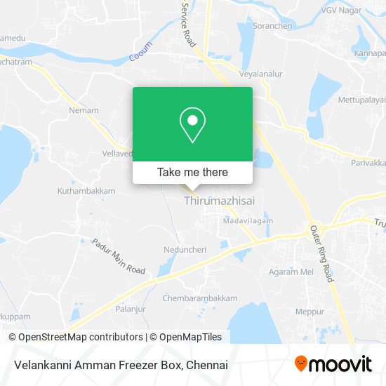 Velankanni Amman Freezer Box map