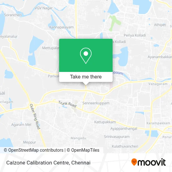 Calzone Calibration Centre map