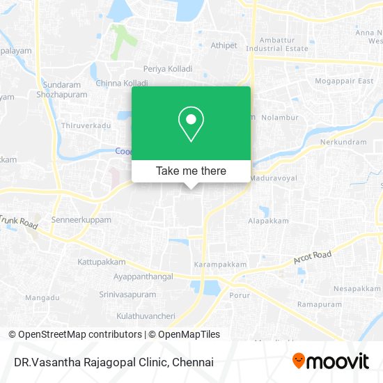 DR.Vasantha Rajagopal Clinic map