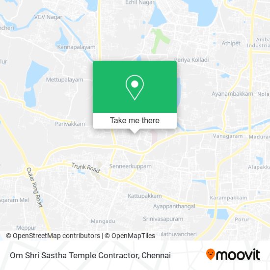 Om Shri Sastha Temple Contractor map