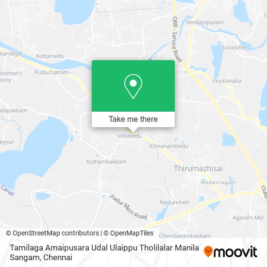 Tamilaga Amaipusara Udal Ulaippu Tholilalar Manila Sangam map
