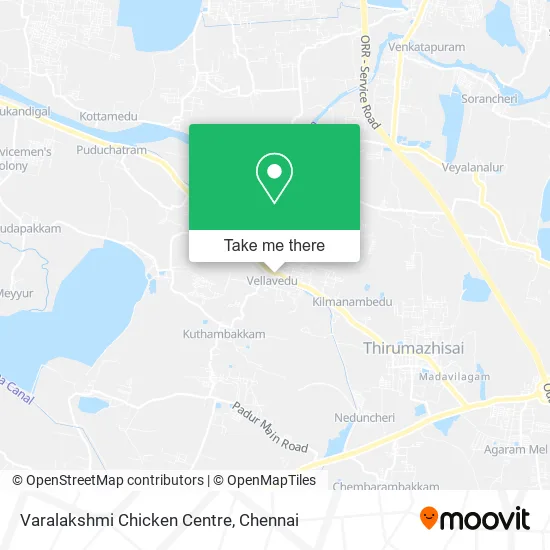 Varalakshmi Chicken Centre map