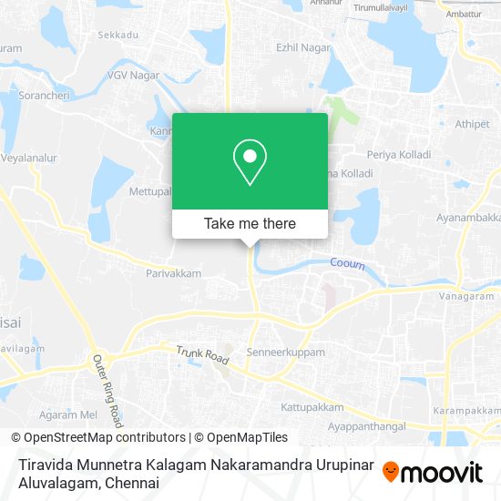 Tiravida Munnetra Kalagam Nakaramandra Urupinar Aluvalagam map