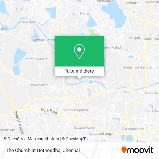 The Church at Bethesdha map