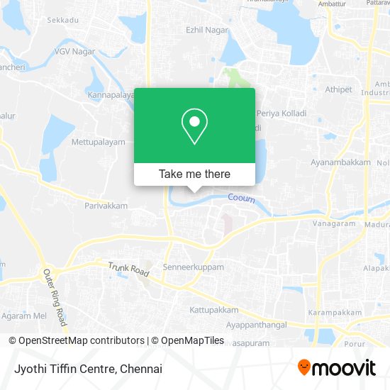 Jyothi Tiffin Centre map