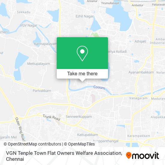 VGN Tenple Town Flat Owners Welfare Association map