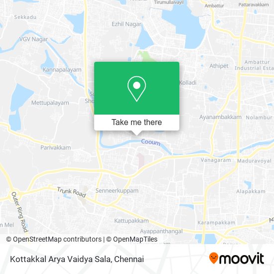 Kottakkal Arya Vaidya Sala map