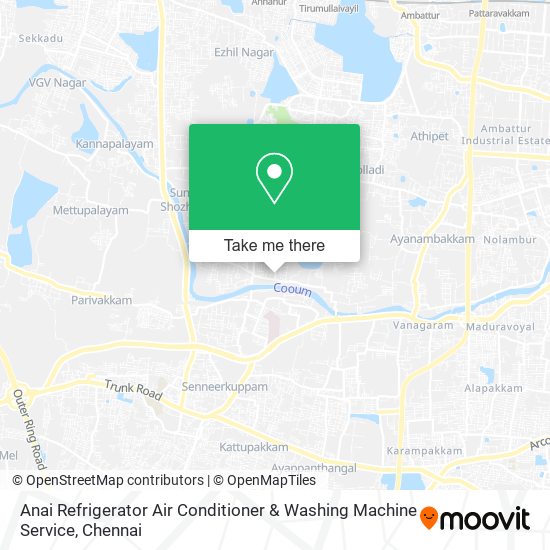 Anai Refrigerator Air Conditioner & Washing Machine Service map