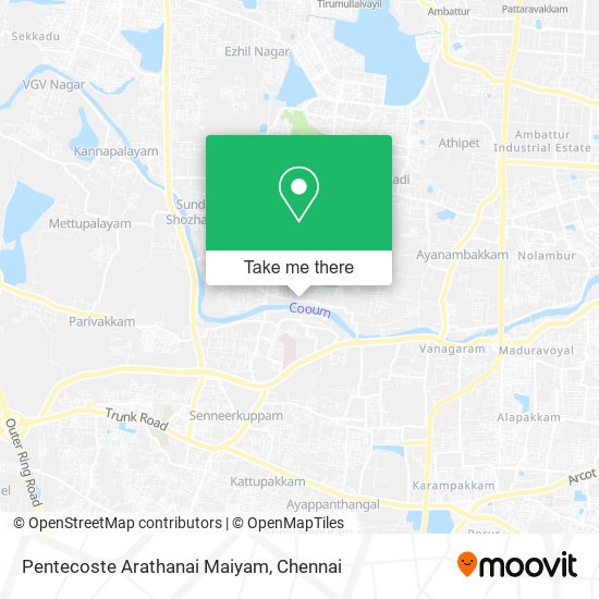 Pentecoste Arathanai Maiyam map