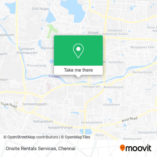 Onsite Rentals Services map
