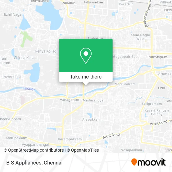 B S Appliances map